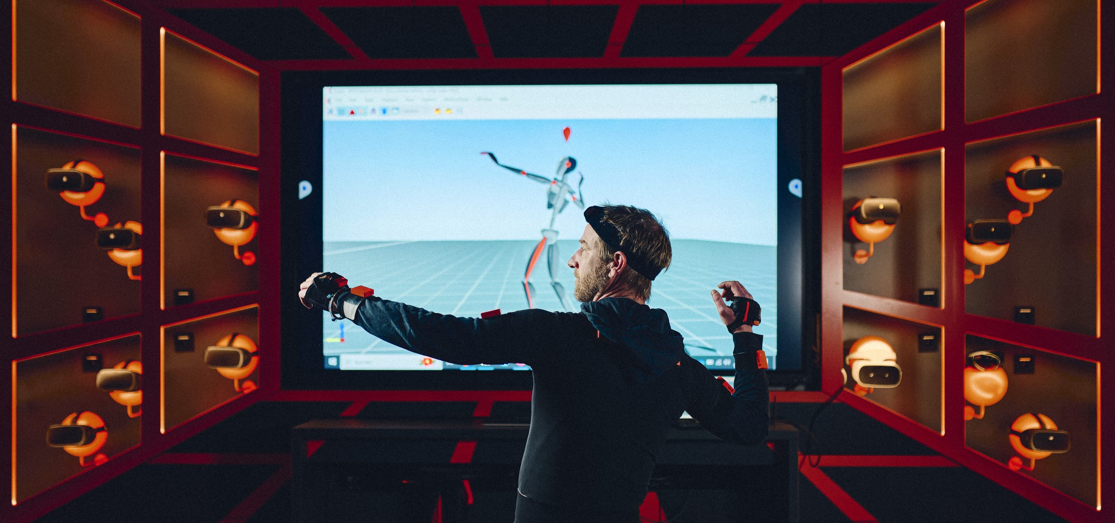 The Mixed Reality Lab captures a person's movements
